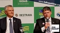 Caiado e Tarci´sio dizem que Bolsonaro e´ o maior li´der poli´tico do Brasil - video